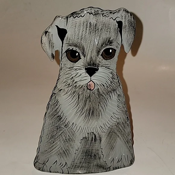 CERAMIC DOG SHAPED VASE BY NINA LYMAN - Picture 1 of 6
